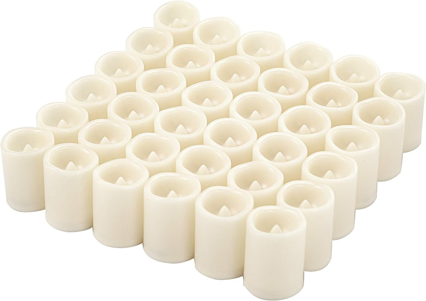 CANDLE CHOICE Battery Operated Flameless Votive Candles Realistic Flickering Fake Electric LED Tea Lights Set Bulk Wedding Party Halloween Christmas Decorations Table Centerpieces Batteries Incl 24PCS