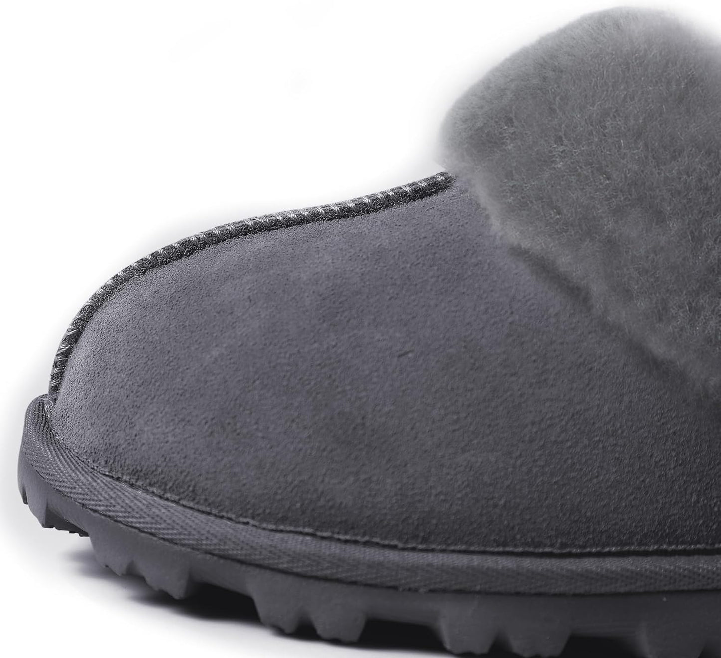 Waysoft Women'S Genuine Australian Sheepskin Slippers, 100% Shearling, 8Mm Memory-Foam, Hard Bottom Slipper